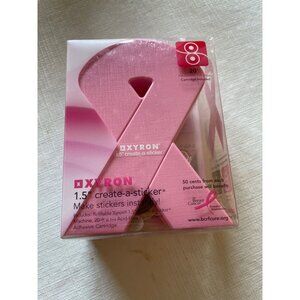 Pink Ribbon Xyron 1.5" Create-A-Sticker Permanent & Repositionable Adhesive Mach